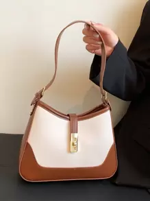 Two Tone Hobo Bag - Multicolor - View 4