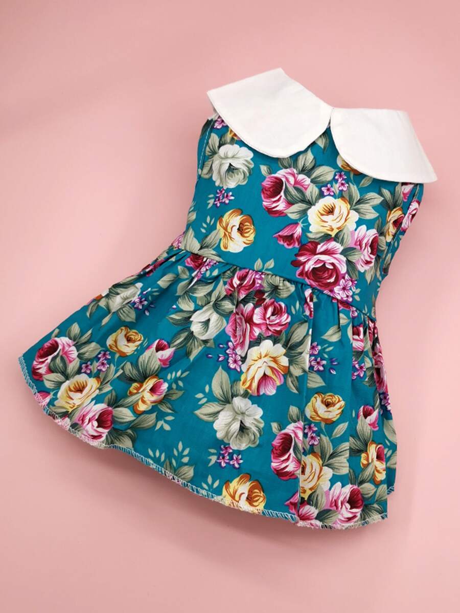 1 váy in hoa cho thú cưng - Nhiều màu - Xem 1