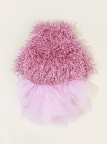 1 chiếc váy lưới trang trí thú cưng - Hồng - Xem 4