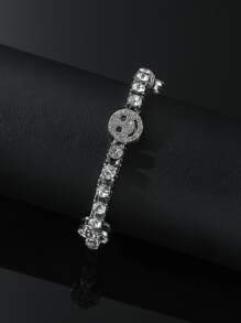 適合女士男士水鑽裝飾扣環手鏈嘻哈鏈條