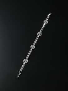 適合女士男士水鑽裝飾扣環手鏈嘻哈鏈條