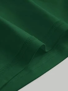 SHEIN MOD Top girante delantero ancho con tira - Verde Oscuro - Ver 3