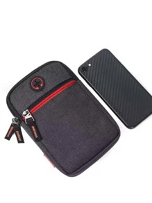 GAOLEMA Mini Men Headphone Port Detail Square Bag, Handbag Schoolbag Sling Bag Sport Bag for High School University Student for Travel College School - Black - View 6