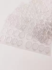 6sheets Transparent Double Side Glue Nail Sticker For Press On Nail Sticky Tabs,Waterproof Breathable False Nail Tips Jelly Adhesive Tabs Nail Glue Super Sticky Fake Nail Glue,Nail Supplies,Nail Tools,Nail Art Tools,Back To School,Nails,Nail Tools For Press On Nails,Manicure Pedicure Tools - Clear - View 6