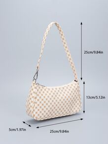 Họa tiết Hình học Cái túi - Màu be - Xem 5