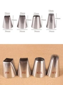 4pcs Stainless Steel Piping Nozzle