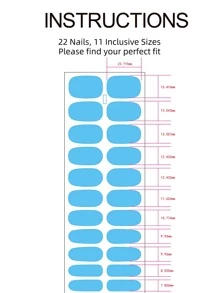 Beauty Sticker 1 tờ Gel móng chi tiết Sticker & 1 dũa móng tay - Hồng - Xem 3