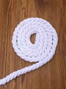 1roll Solid DIY Rope - White - View 1