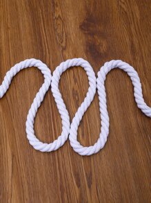 1roll Solid DIY Rope - White - View 2