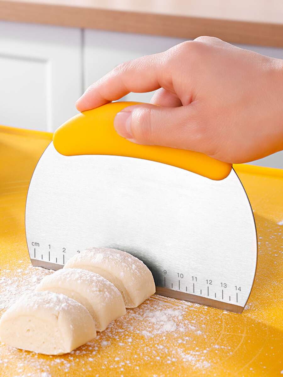 1pc Stainless Steel Dough Cutter - Multicolor - View 1