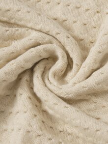 Manfinity Hombres Top de punto ribete de rayas - Albaricoque - Ver 4