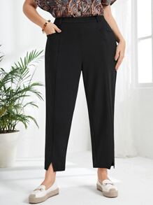 Rosumi Plus Split Hem Carrot Pants,Spring/Summer/Vacation