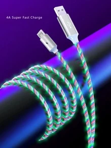 Cáp dữ liệu sạc nhanh 1 cái - Nhiều màu - Xem 4