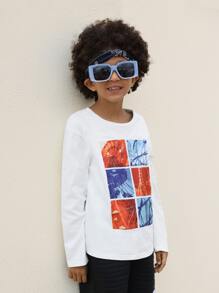 SHEIN Boys Playground Print Tee - White - View 7