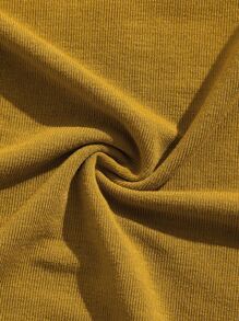 Manfinity Men Letter Graphic Two Tone Tee - Mustard Yellow - View 5