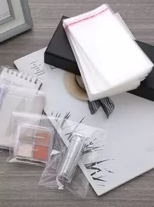 100 piezas Bolsa de regalo transparente - transparente - Ver 3
