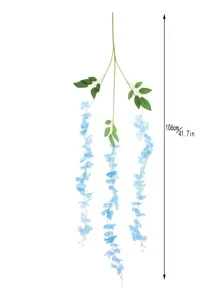 12根塑料人造花藤現代人造花藤適合家庭派對 - 藍色 - 查看 3