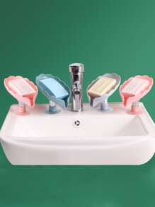 1pc Punch-free Random Color Soap Dish - Multicolor - View 2