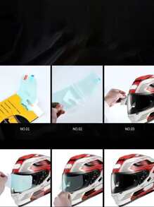 2 Piezas/set Visera Antilluvia + Antivaho Para Cascos De Motocicleta