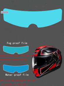 2 Piezas/set Visera Antilluvia + Antivaho Para Cascos De Motocicleta
