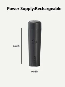 Hombres 1 pieza Afeitadora de barba portátil eléctrico - Gris Oscuro - Ver 3
