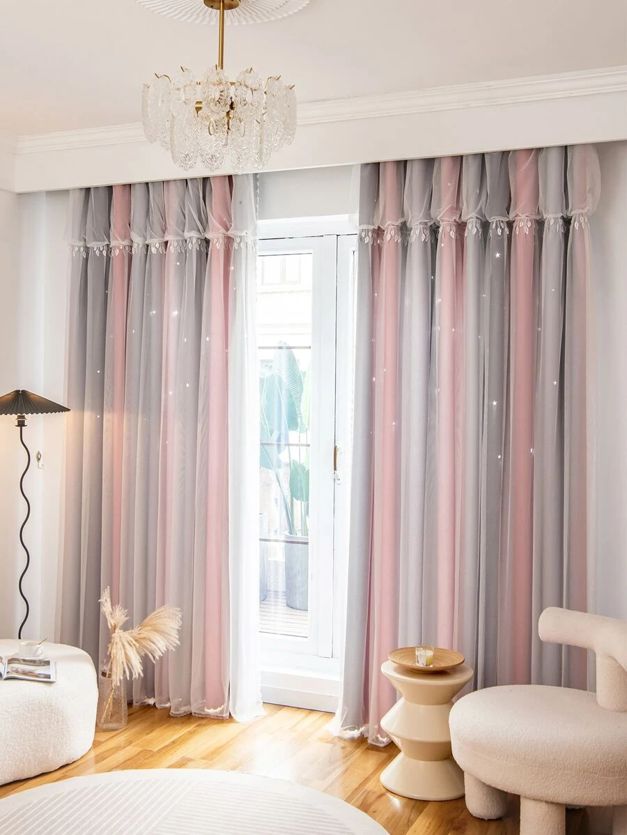 漸層單片窗簾 - 彩色 - 查看 1