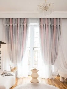 漸層單片窗簾 - 彩色 - 查看 2