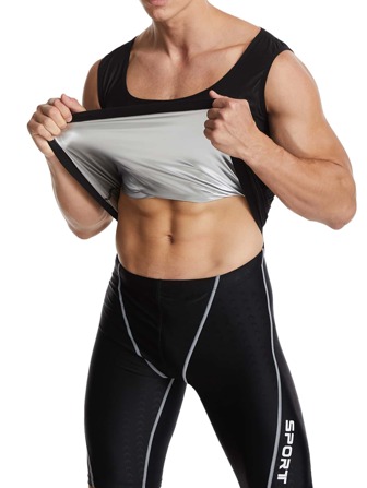 Sports Outdoor 1pc Men PU Sports Corset Shapewear Waist Trainer Corset