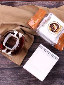 50 piezas Bolsas de filtro de café - Blanco - Ver 1