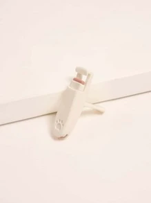 CUT it 1个迷你猫爪睫毛夹，便携式可爱塑料睫毛夹，附赠硅胶替换垫，局部精准睫毛夹，女士/女孩适用（白色），化妆，便宜，房间装饰，梳妆台，旅行，卧室，化妆配件，睫毛夹，便宜，圣诞礼物，化妆品，化妆工具，便宜货，礼物，女士礼物，圣诞礼物