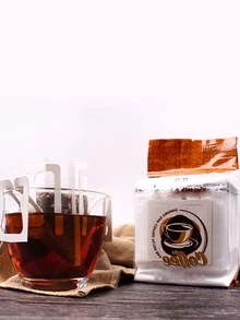 50 piezas Bolsas de filtro de café - Blanco - Ver 3