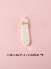 CUT it 1个迷你猫爪睫毛夹，便携式可爱塑料睫毛夹，附赠硅胶替换垫，局部精准睫毛夹，女士/女孩适用（白色），化妆，便宜，房间装饰，梳妆台，旅行，卧室，化妆配件，睫毛夹，便宜，圣诞礼物，化妆品，化妆工具，便宜货，礼物，女士礼物，圣诞礼物