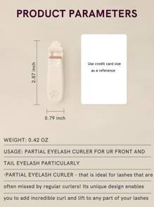 CUT it 1个迷你猫爪睫毛夹，便携式可爱塑料睫毛夹，附赠硅胶替换垫，局部精准睫毛夹，女士/女孩适用（白色），化妆，便宜，房间装饰，梳妆台，旅行，卧室，化妆配件，睫毛夹，便宜，圣诞礼物，化妆品，化妆工具，便宜货，礼物，女士礼物，圣诞礼物