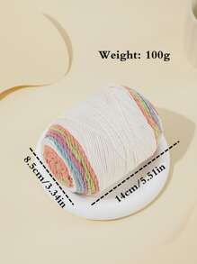 1 Skein Color Block Yarn - Multicolor - View 2