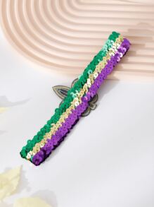 Dây buộc tóc trang trí trang trí sequin - Nhiều màu - Xem 2