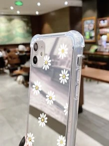花朵圖案鏡面手機殼 - 彩色 - 查看 3