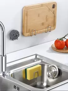 1入組不銹鋼多功能水槽瀝水架 - 銀色 - 查看 1