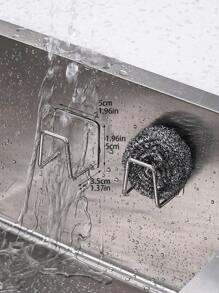 1入組不銹鋼多功能水槽瀝水架 - 銀色 - 查看 2