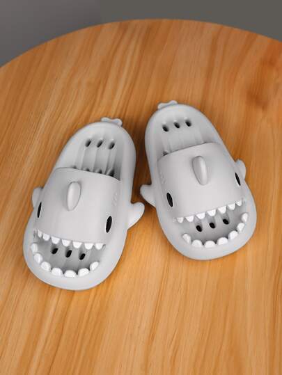 Funny Casual Shark Slippers, Couple Home Slippers, Thick-Soled Beach Sandals, Indoor & Office Shoes