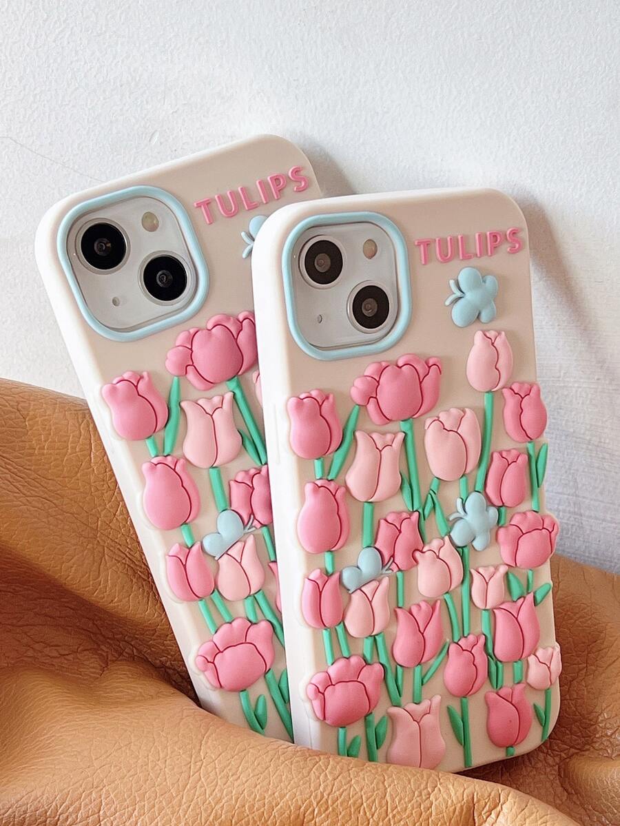 ốp điện thoại hoa tulip - Nhiều màu - Xem 1