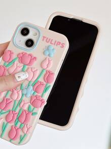 ốp điện thoại hoa tulip - Nhiều màu - Xem 4