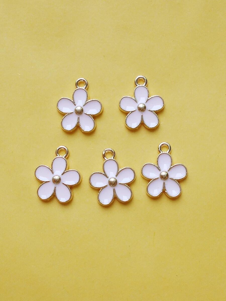 5 piezas Colgante DIY flor - Multicolor - Ver 1