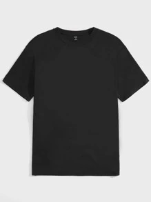 Manfinity VCAY Men Casual Cartoon & Letter Graphic Tee - Black - View 2
