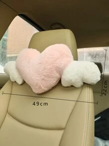 1 chiếc gối cổ ô tô thiết kế hình trái tim - Nhiều màu - Xem 4