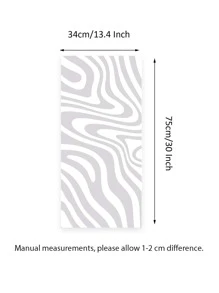 1 pieza Toalla de cara con patrón de onda - Gris Claro - Ver 3