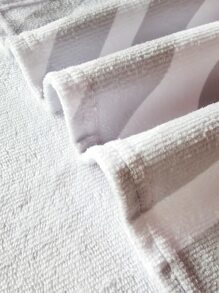 1 pieza Toalla de cara con patrón de onda - Gris Claro - Ver 4