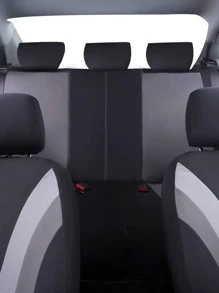 9入組撞色汽車座套套裝 - 灰色 - 查看 3