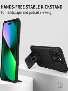 Ốp lưng Apple iPhone dành cho nam Ngày của cha Ốp lưng điện thoại trơn có giá đỡ tương thích với iPhone 11, Galaxy A14, iPhone 13 Grunge - màu đen - Xem 4