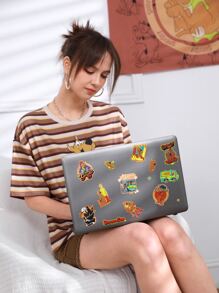 SCOOBY-DOO X SHEIN 2sheets Cartoon Dog Print Laptop Protective Sticker - Multicolor - View 2