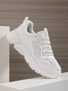 極簡風格前綁帶老爹鞋